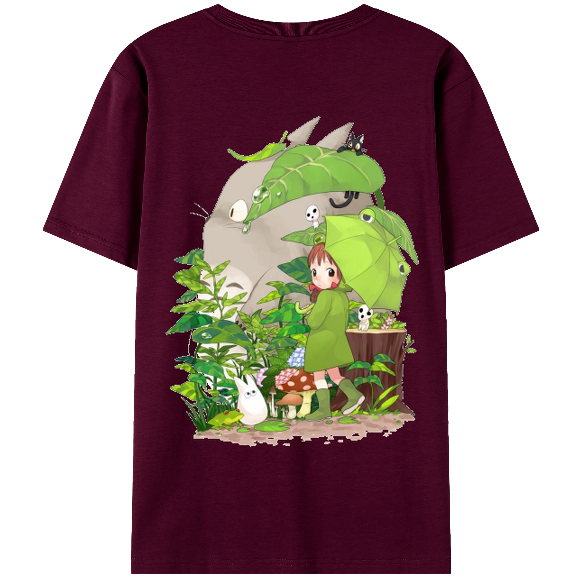 （画像用） となりのトトロ 草壁メイ 草壁サツキ My Neighbor Totoro Satsuki Kusakabe Mei Kusakabe レディース半袖Tシャツ(バックプリント)